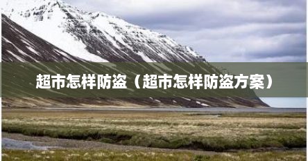 超市怎样防盗（超市怎样防盗方案）