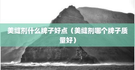 美缝剂什么牌子好点（美缝剂哪个牌子质量好）