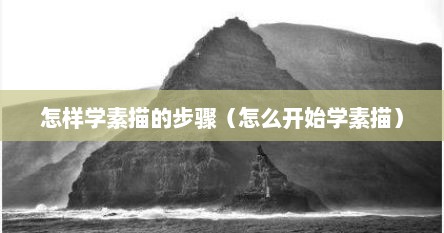 怎样学素描的步骤（怎么开始学素描）