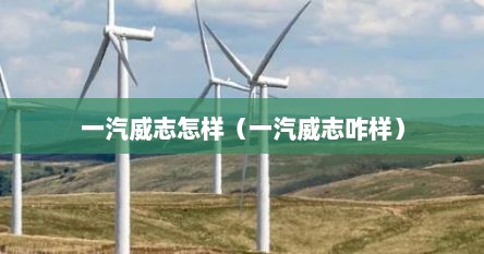 一汽威志怎样（一汽威志咋样）
