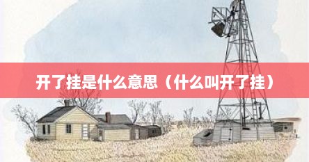 开了挂是什么意思（什么叫开了挂）
