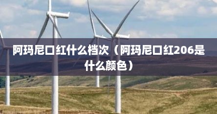 阿玛尼口红什么档次（阿玛尼口红206是什么颜色）