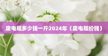 废电瓶多少钱一个回收（废电瓶多少钱一斤现在市场价）