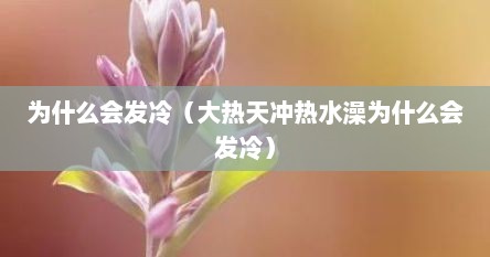 为什么会发冷（大热天冲热水澡为什么会发冷）