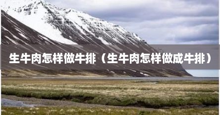 生牛肉怎样做牛排（生牛肉怎样做成牛排）