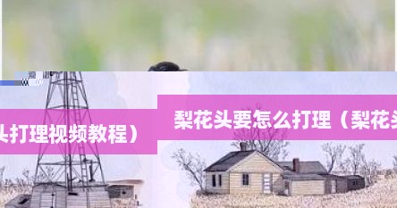 梨花头要怎么打理（梨花头打理视频教程）