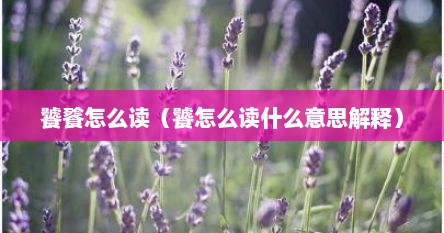 饕餮怎么读（饕怎么读什么意思解释）
