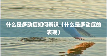 什么是多动症如何辨识（什么是多动症的表现）