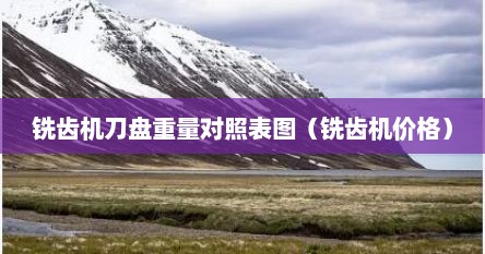 铣齿机刀盘重量对照表图（铣齿机价格）