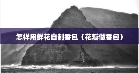 怎样用鲜花自制香包（花瓣做香包）