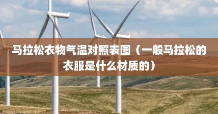 马拉松衣物气温对照表图（一般马拉松的衣服是什么材质的）