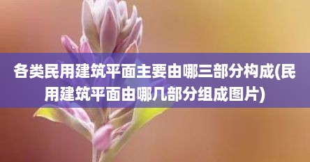 各类民用建筑平面主要由哪三部分构成(民用建筑平面由哪几部分组成图片)