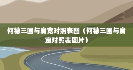 何穗三围与肩宽对照表图（何穗三围与肩宽对照表图片）