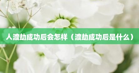 人渡劫成功后会怎样（渡劫成功后是什么）