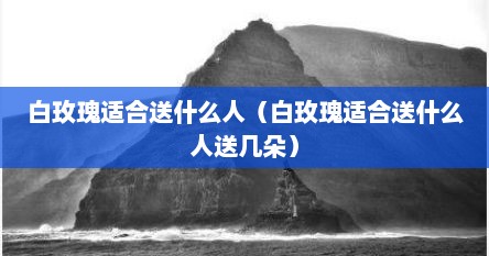 白玫瑰适合送什么人（白玫瑰适合送什么人送几朵）