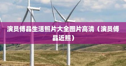 演员傅晶生活照片大全图片高清（演员傅晶近照）