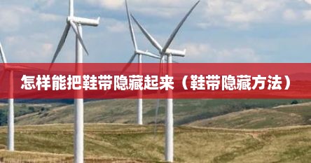 怎样能把鞋带隐藏起来（鞋带隐藏方法）