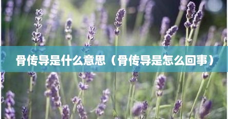 骨传导是什么意思（骨传导是怎么回事）