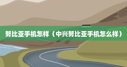 努比亚手机怎样（中兴努比亚手机怎么样）