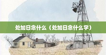 处加日念什么（处加日念什么字）