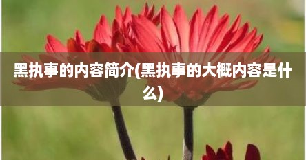 黑执事的内容简介(黑执事的大概内容是什么)
