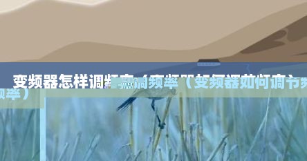 变频器怎样调频率（变频器如何调节频率）