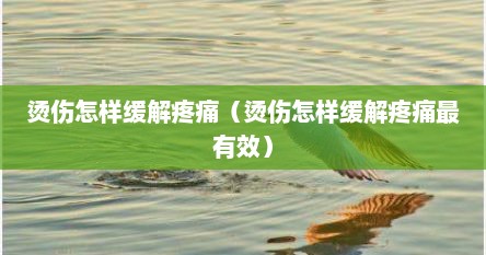 烫伤怎样缓解疼痛（烫伤怎样缓解疼痛最有效）