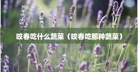 咬春吃什么蔬菜（咬春吃那种蔬菜）