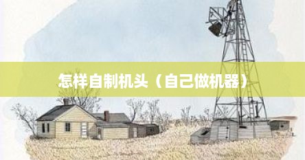 怎样自制机头（自己做机器）