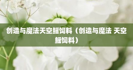 创造与魔法天空鳐饲料（创造与魔法 天空鳐饲料）
