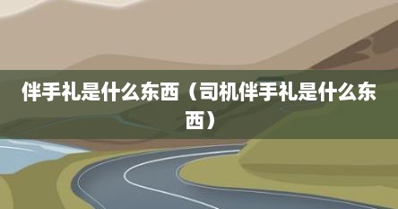 伴手礼是什么东西（司机伴手礼是什么东西）