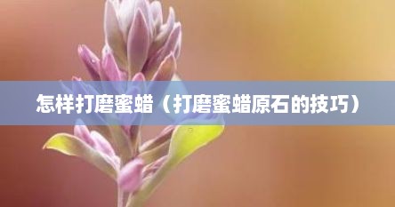 怎样打磨蜜蜡（打磨蜜蜡原石的技巧）