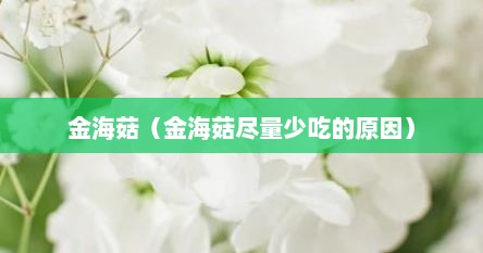 金海菇（金海菇尽量少吃的原因）
