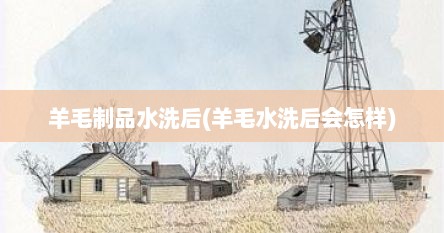 羊毛制品水洗后(羊毛水洗后会怎样)