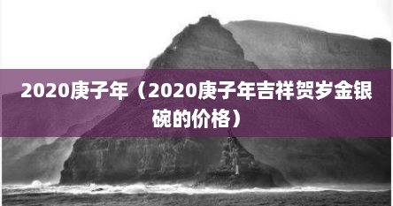 2020庚子年（2020庚子年吉祥贺岁金银碗的价格）