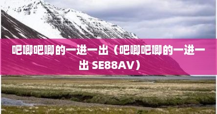 吧唧吧唧的一进一出（吧唧吧唧的一进一出 SE88AV）
