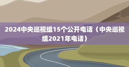 2024中央巡视组15个公开电话（中央巡视组2021年电话）