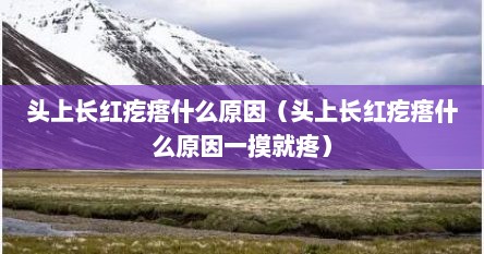 头上长红疙瘩什么原因（头上长红疙瘩什么原因一摸就疼）