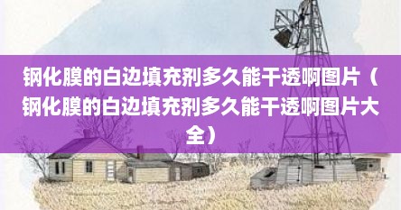 钢化膜的白边填充剂多久能干透啊图片（钢化膜的白边填充剂多久能干透啊图片大全）