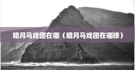 暗月马戏团在哪（暗月马戏团在哪接）