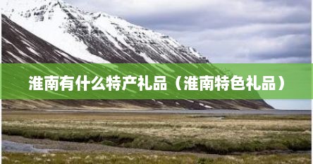 淮南有什么特产礼品（淮南特色礼品）