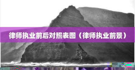 律师执业前后对照表图（律师执业前景）
