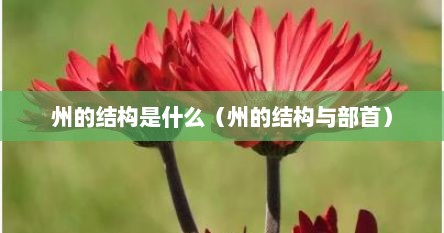 州的结构是什么（州的结构与部首）