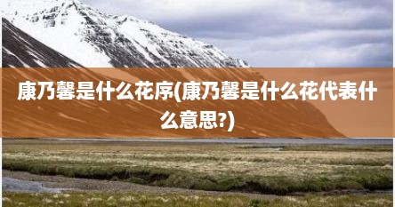 康乃馨是什么花序(康乃馨是什么花代表什么意思?)