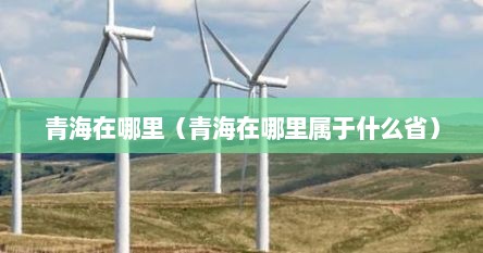 青海在哪里（青海在哪里属于什么省）