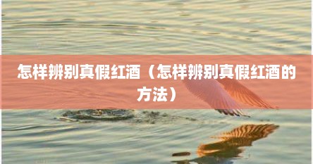 怎样辨别真假红酒（怎样辨别真假红酒的方法）