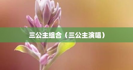 三公主组合（三公主演唱）