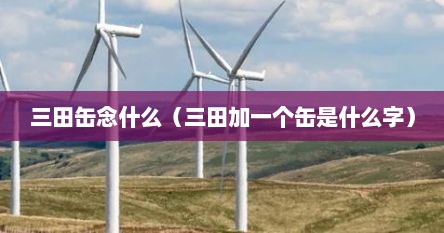 三田缶念什么（三田加一个缶是什么字）