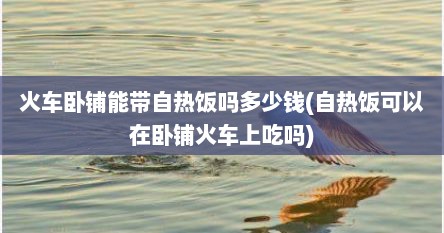 火车卧铺能带自热饭吗多少钱(自热饭可以在卧铺火车上吃吗)
