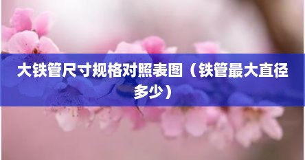 大铁管尺寸规格对照表图（铁管最大直径多少）